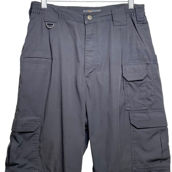 5.11 Tactical Pants Men Navy Blue Straight Taclite Pro Ripstop Cargo Work 36x31 - Picture 6 of 15